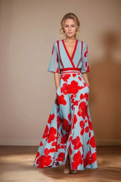 Violet™  | Ponadczasowa Elegancja Kwiatowa Sukienka