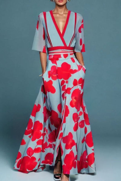 Violet™  | Ponadczasowa Elegancja Kwiatowa Sukienka