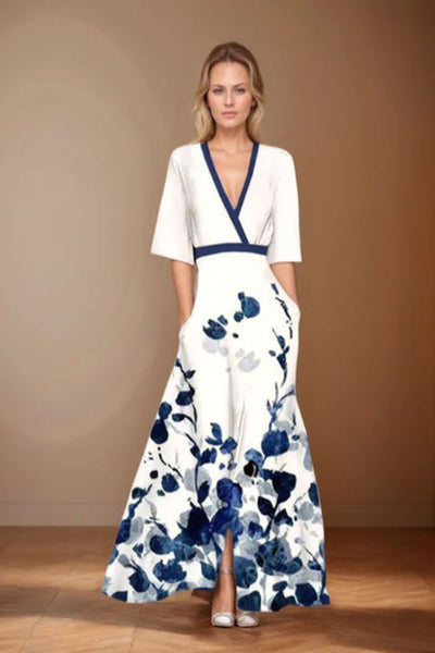 Violet™  | Ponadczasowa Elegancja Kwiatowa Sukienka