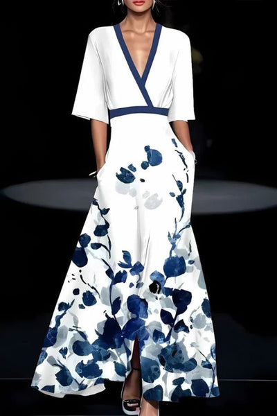 Violet™  | Ponadczasowa Elegancja Kwiatowa Sukienka