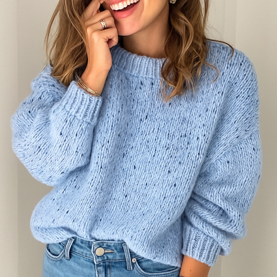 Evelyn ™ - Przytulny Teksturowany Sweter