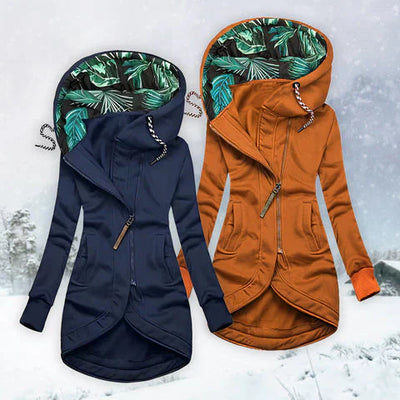 Marie | Elegancka i Ciepła Kamizelka Zimowa z Kapturem