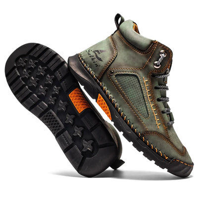 St. Moritz Skórzane Buty Wysokie