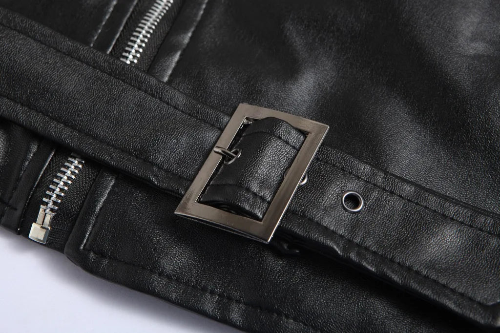 Austin™ | Klasyczna kurtka skórzana motocyklowa