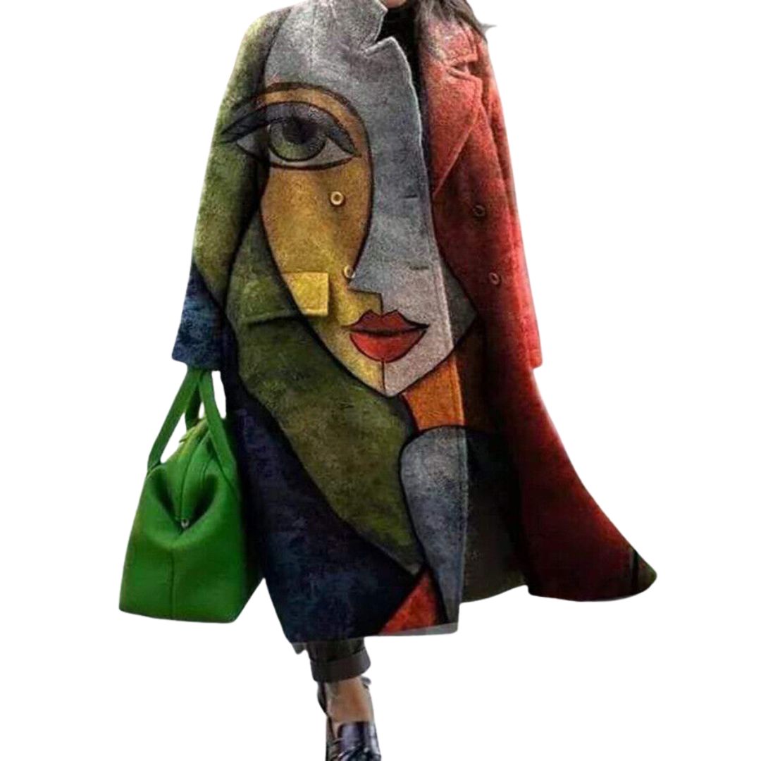 Artystyczny wzór twarzy kobiety / 3XL